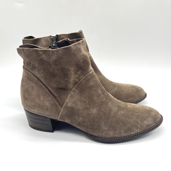 Paul Green Shoes - Paul Green Womens 8.5 US 6 UK Faye Brown Suede Leather‎ Ankle Boots Shoes